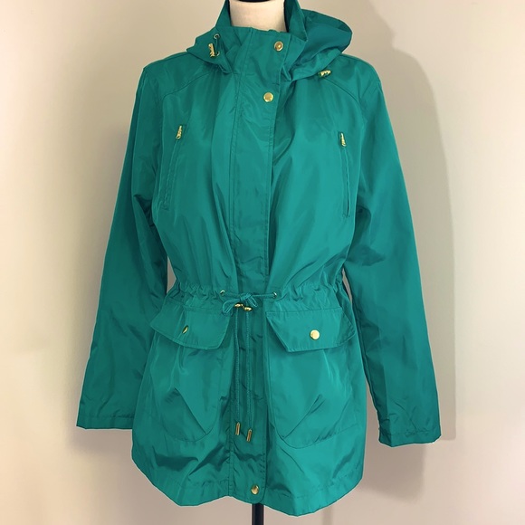 Everlast Jackets & Blazers - Everlast Sport Women's Jacket Hooded Windbreaker Rain Coat Pockets Green X Large